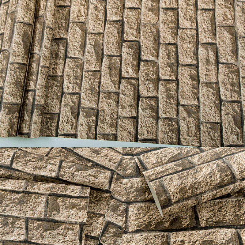 Natural Color Stone Pattern Wallpaper 33' x 20.5