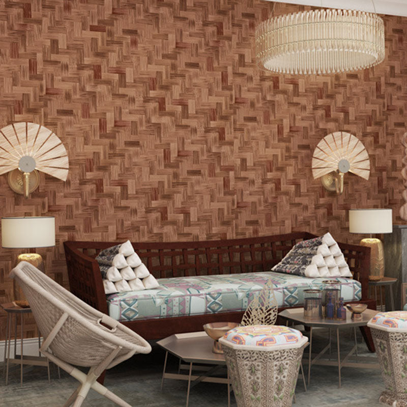 Nostalgic Bamboo Texture Wallpaper for Dress Shop and Hotel Non-Pasted 20.5