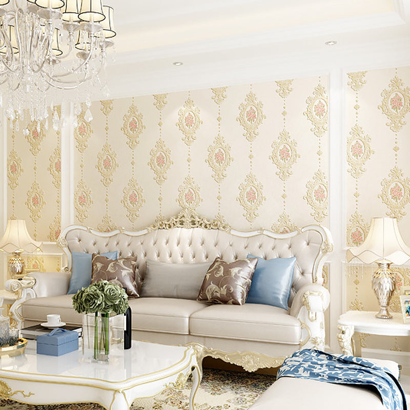 Girly Elegant Damasque Wallpaper Decorative Non-Pasted Wall Covering, 20.5