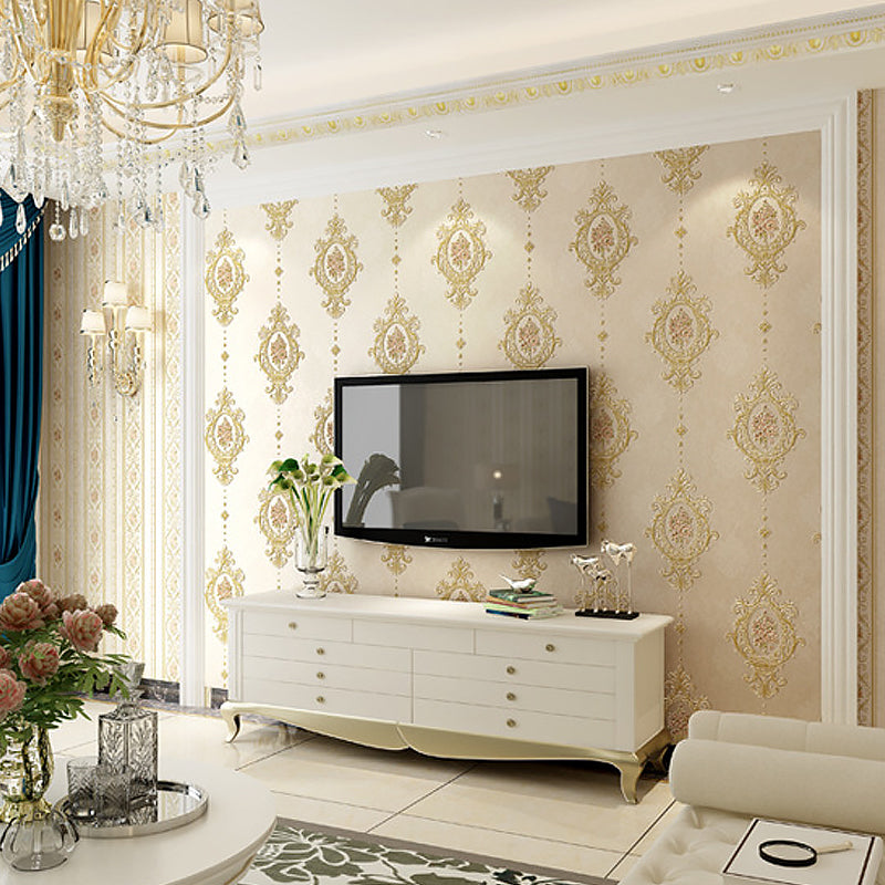 Girly Elegant Damasque Wallpaper Decorative Non-Pasted Wall Covering, 20.5