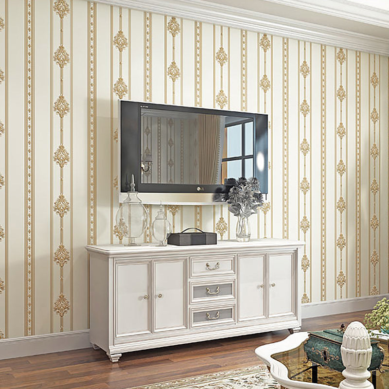 Nordic Nostalgic Damask Wallpaper Non-Woven 31' x 20.5