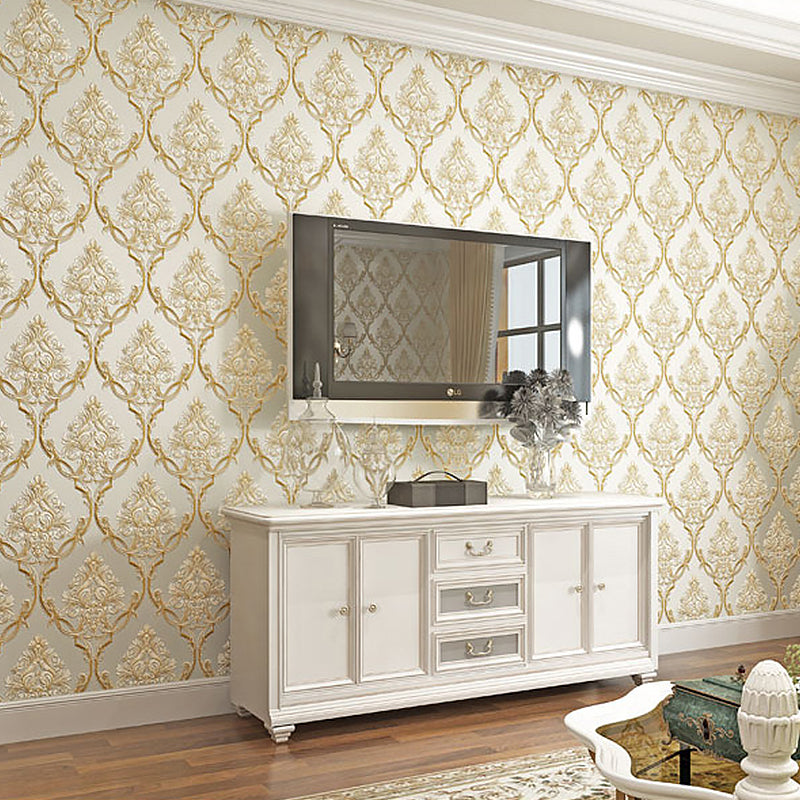 Nordic Nostalgic Damask Wallpaper Non-Woven 31' x 20.5