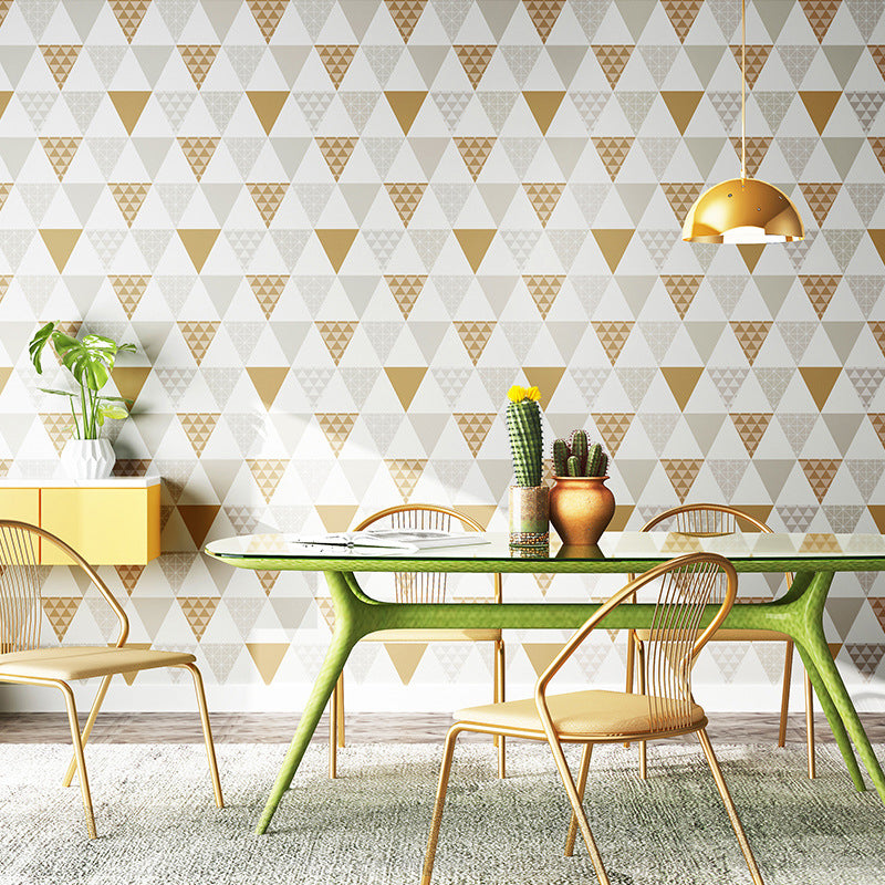 Plaster Contemporary Triangle Wallpaper 20.5