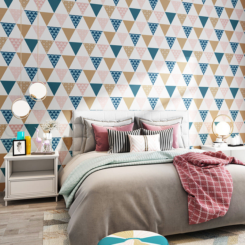 Plaster Contemporary Triangle Wallpaper 20.5