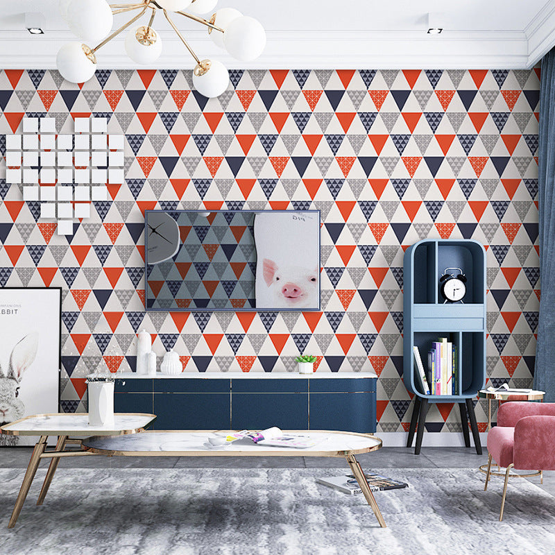 Plaster Contemporary Triangle Wallpaper 20.5