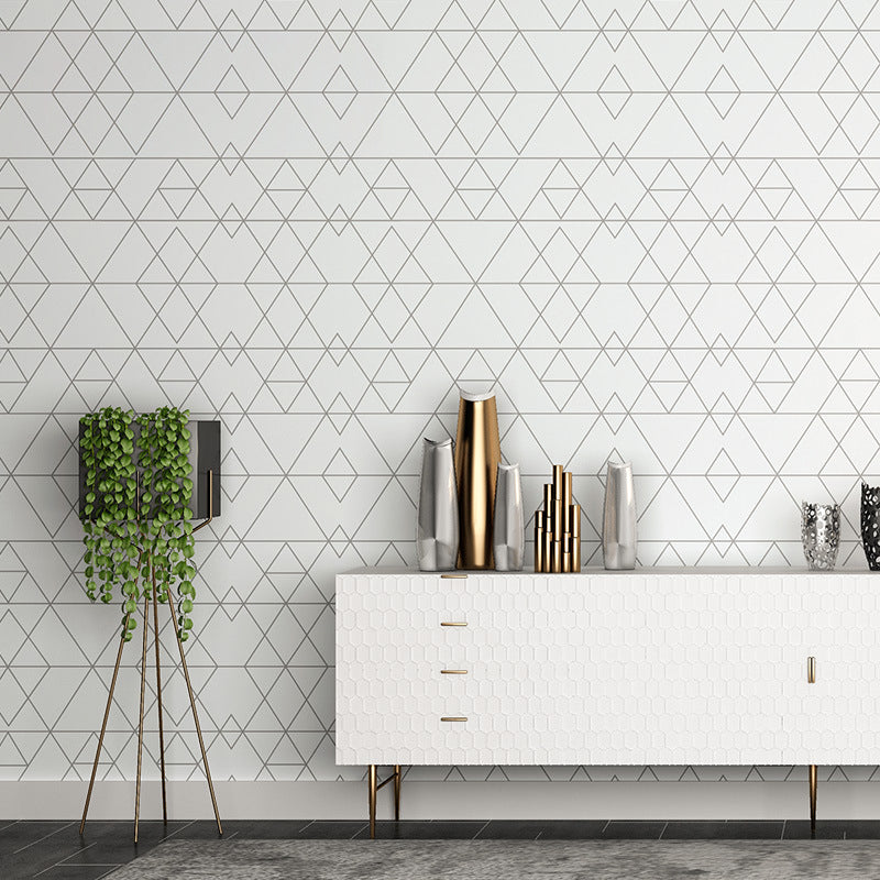 Modern and Light Wall Decor Geometries and Harlequin Non-Pasted Wallpaper, 20.5