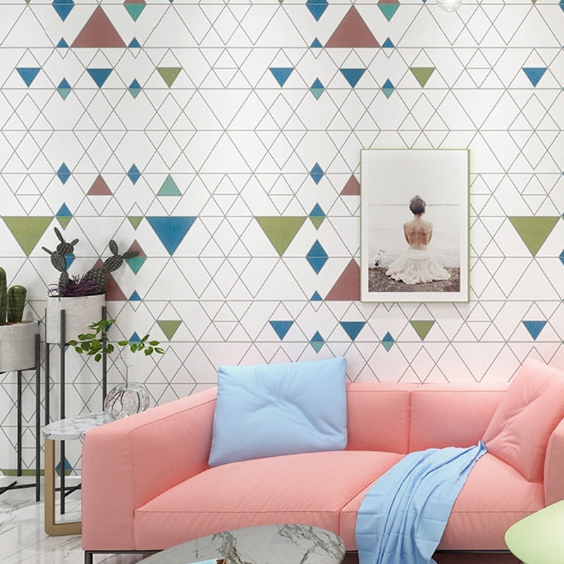 Modern and Light Wall Decor Geometries and Harlequin Non-Pasted Wallpaper, 20.5