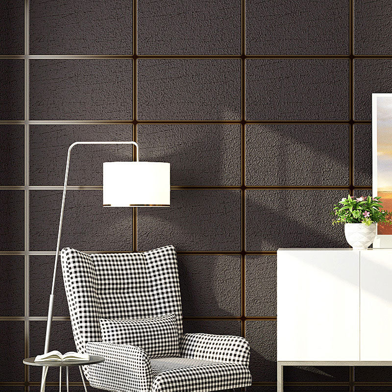 Chic Rectangle Non-Pasted Flock Wallpaper for Office 33'L x 20.5