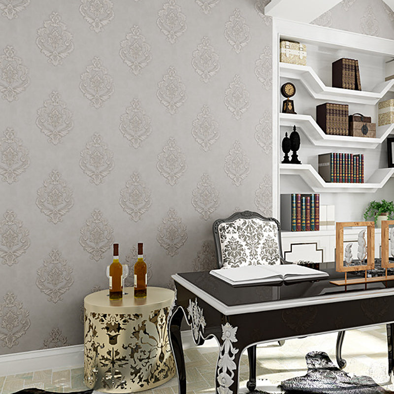 Vinyl Victorian Damask Wallpaper 33' x 20.5