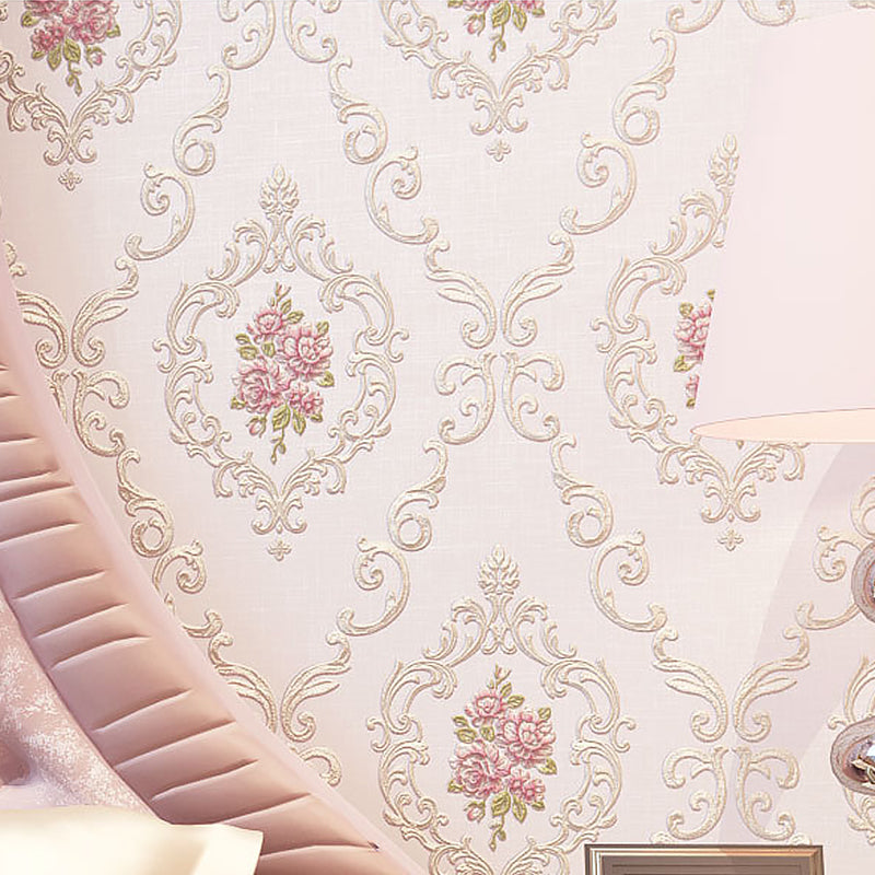 Flower Pattern Non-Woven Wallpaper 33'L x 20.5