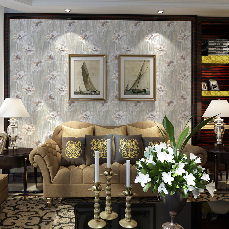 Extravagant Blossoms Non-Pasted Stain-Resistant Wallpaper, 20.5