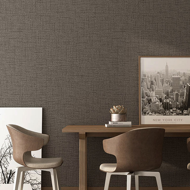 Non-Pasted Wallpaper with Purely Light Color Linen and Embossed Granule, 31'L x 20.5