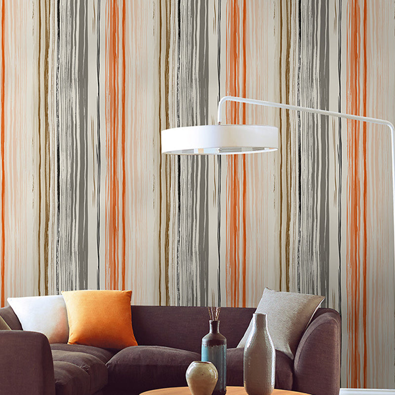 Non-Pasted Wallpaper with Pastel Color Stripe of Wash Painting Style, 20.5-inch x 33-foot Clearhalo 'Wall Decor' 'Wallpaper' 896914