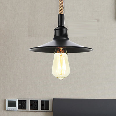 Metal Flat/Cone Pendant Lighting Industrial 7