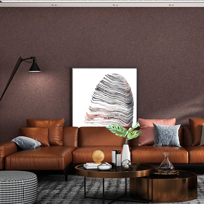 Natural Color Textured Surface Wallpaper Waterproof Non-Pasted Wall Decor, 20.5