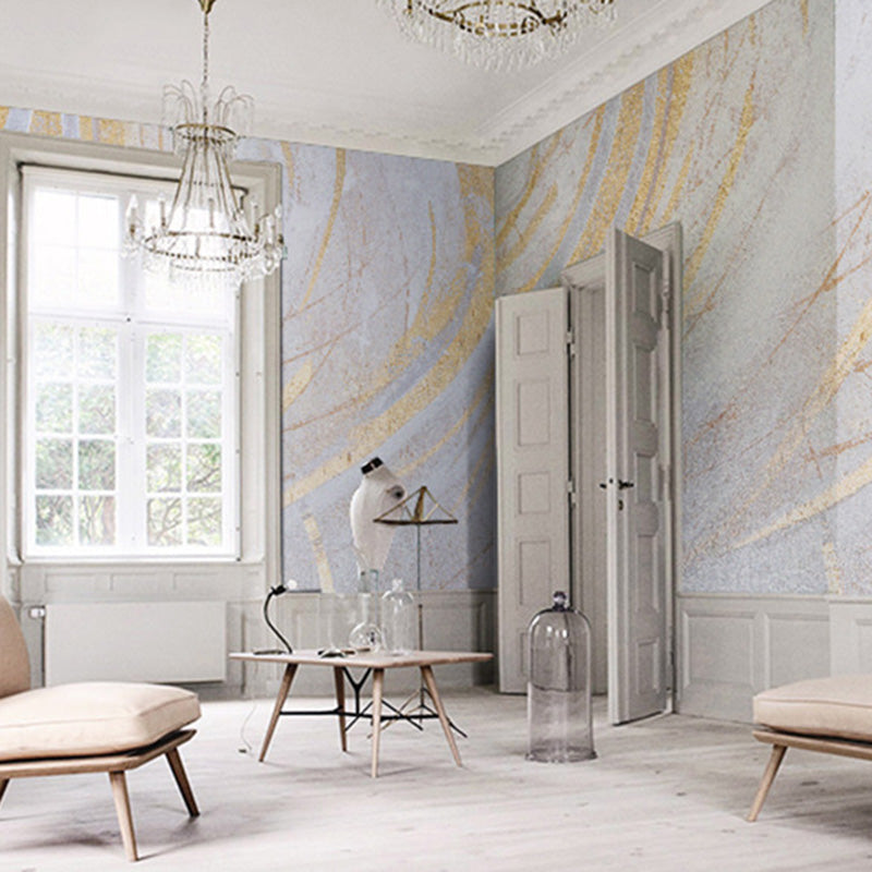 Nordic Wall Mural for Accent Wall, Graffiti and Curve, Made to Measure Clearhalo 'Wall Decor' 'Wall Mural' 917317