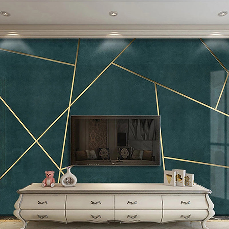 Contemporary Wall Murals for Fireplace, Geometries and Lines, Made to Measure Clearhalo 'Wall Decor' 'Wall Mural' 921764