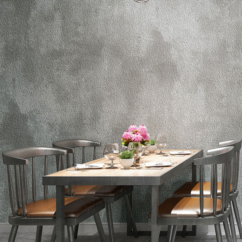 Vinyl Wall Decor Non-Pasted Cement Wallpaper Roll in Pastel Green for Accent Wall Grey Clearhalo 'Industrial wall decor' 'Industrial' 'Wallpaper' Wall Decor' 922179