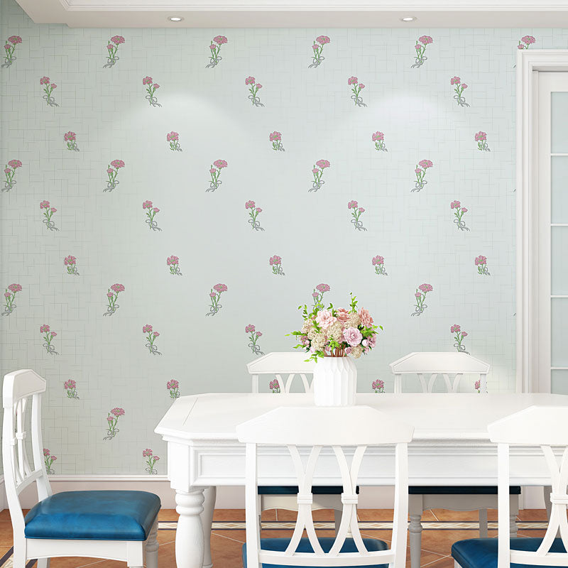 Coffee Shop and Bedroom Wallpaper with Pastel Color Tiny Flower Design, 31'L x 20.5