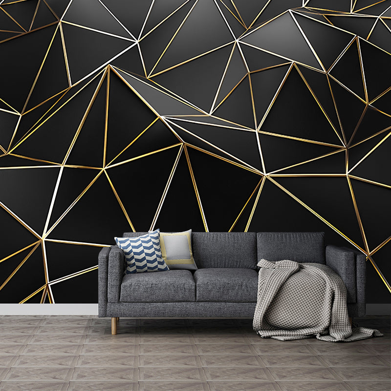 Creative Novelty Wall Murals for Living Room in Dark Color, Made to Measure Clearhalo 'Wall Decor' 'Wall Mural' 929833