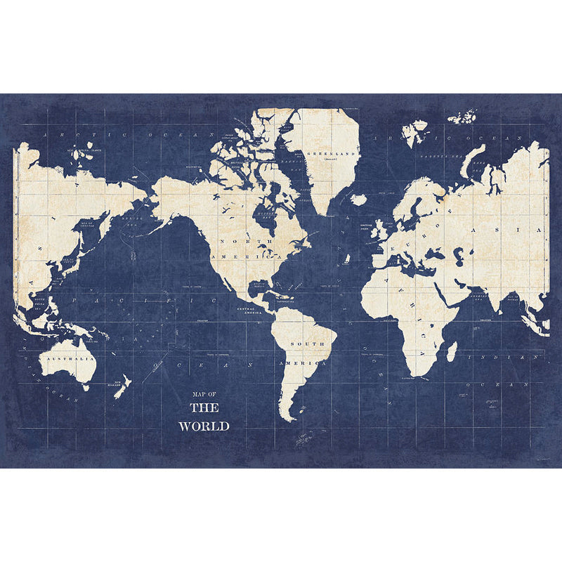 Decorative World Map Wall Covering Non-Woven Fabric Mural Wallpaper for Home Decoration Clearhalo 'Wall Decor' 'Wall Mural' 931035