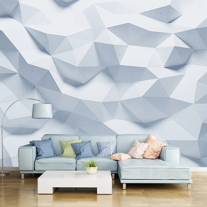 Full Wall Murals for Gallery 3D Irregular Geometries Wall Covering in Industrial Like Color, Stain-Resistant Clearhalo 'Wall Decor' 'Wall Mural' 961694