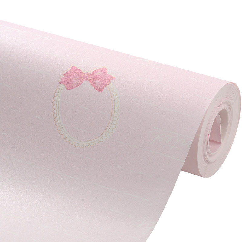 Cute Prince Style Wallpaper Roll for Girl's Bedroom Decoration in Soft Color, Non-Pasted, 33'L x 20.5