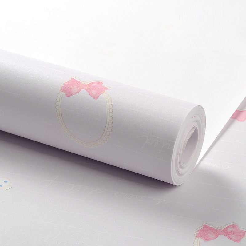 Cute Prince Style Wallpaper Roll for Girl's Bedroom Decoration in Soft Color, Non-Pasted, 33'L x 20.5