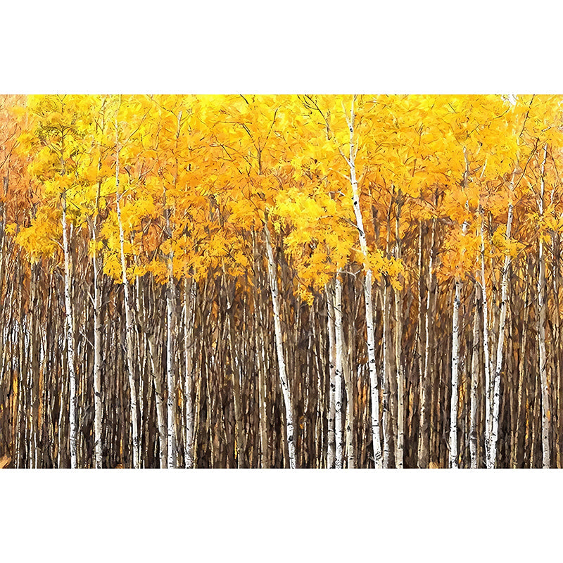 Simple Autumn Forest Wall Art for Home Decoration Retro Wall Mural, Made to Measure Clearhalo 'Wall Decor' 'Wall Mural' 965199