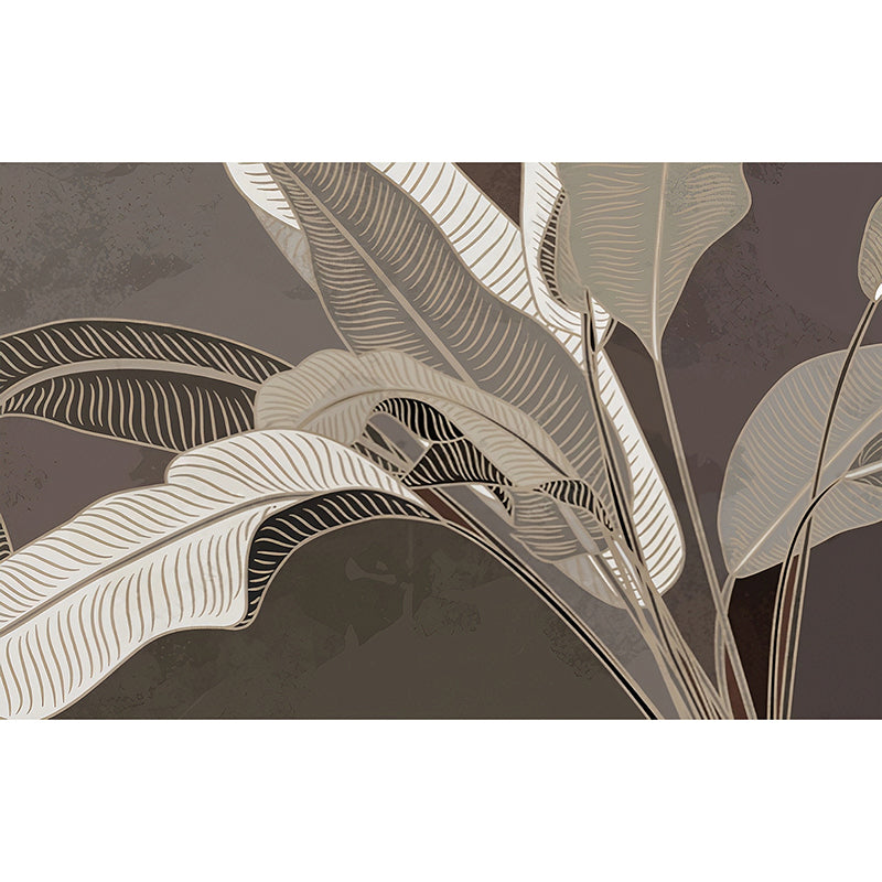 Illustration Style Banana Leaf Mural Extra Large Gallery Wall Decor, Made to Measure Clearhalo 'Wall Decor' 'Wall Mural' 965224