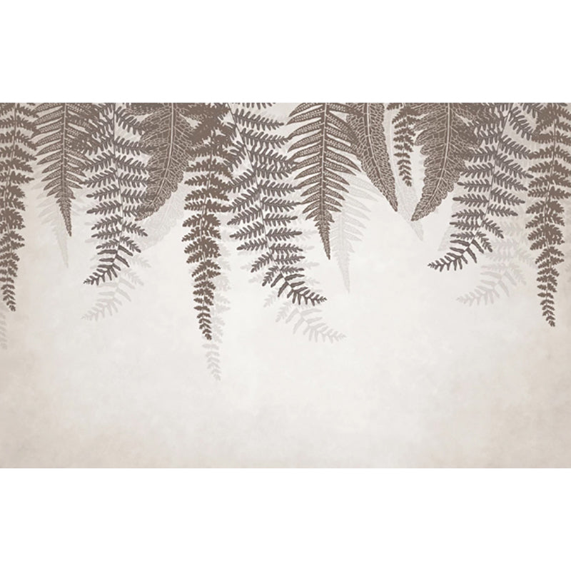 Stain-Resistant Tropical Fern Mural Non-Woven Fabric Minimalist Wall Decor for Accent Wall Clearhalo 'Wall Decor' 'Wall Mural' 965259