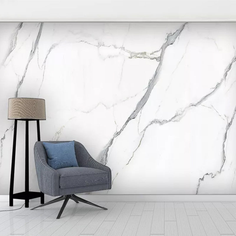 Decorative Marble Look Mural Wallpaper Extra Large Contemporary Wall Art for Living Room Marble Clearhalo 'Wall Decor' 'Wall Mural' 977779