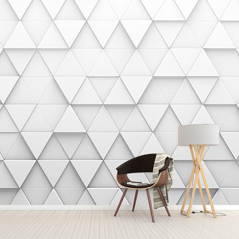 Photography 3D Triangle Wall Mural Extra Large Wall Art for Office Room, Custom Size Available Clearhalo 'Wall Decor' 'Wall Mural' 977930