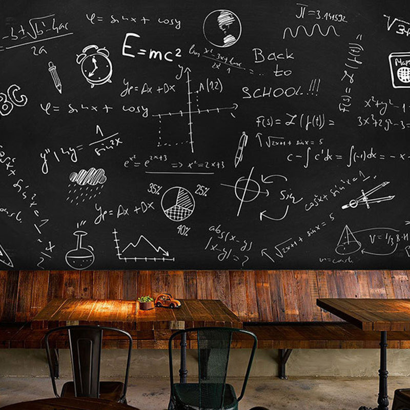 Water-Resistant Blackboard Wall Art Minimalist Wall Covering for Cafe Decoration Clearhalo 'Wall Decor' 'Wall Mural' 978055