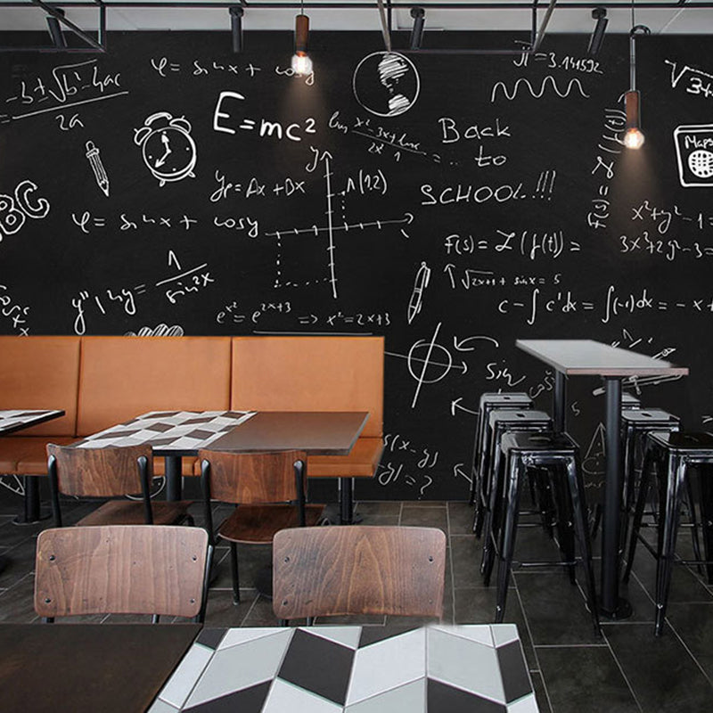 Water-Resistant Blackboard Wall Art Minimalist Wall Covering for Cafe Decoration Clearhalo 'Wall Decor' 'Wall Mural' 978056