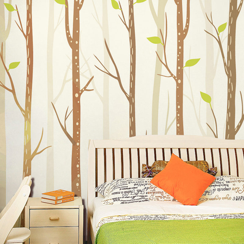 Extra Large Wall Mural Minimalist Unique Wall Covering in Pastel Brown Clearhalo 'Wall Decor' 'Wall Mural' 982268