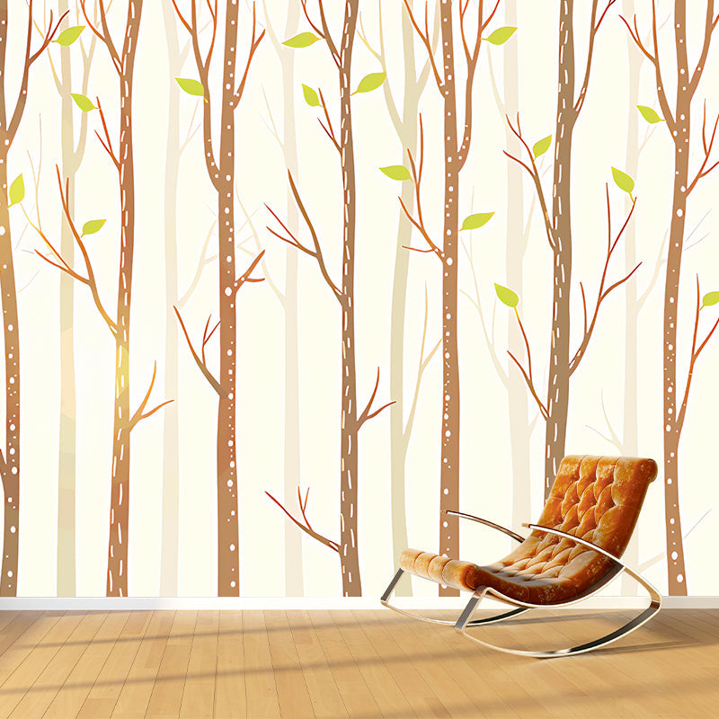 Extra Large Wall Mural Minimalist Unique Wall Covering in Pastel Brown Clearhalo 'Wall Decor' 'Wall Mural' 982269