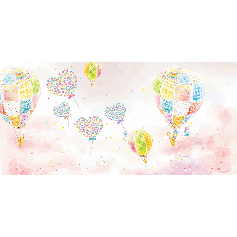 Giant Wall Covering Novelty Cartoon Balloon Wall Mural in Multi-Color Clearhalo 'Wall Decor' 'Wall Mural' 982372