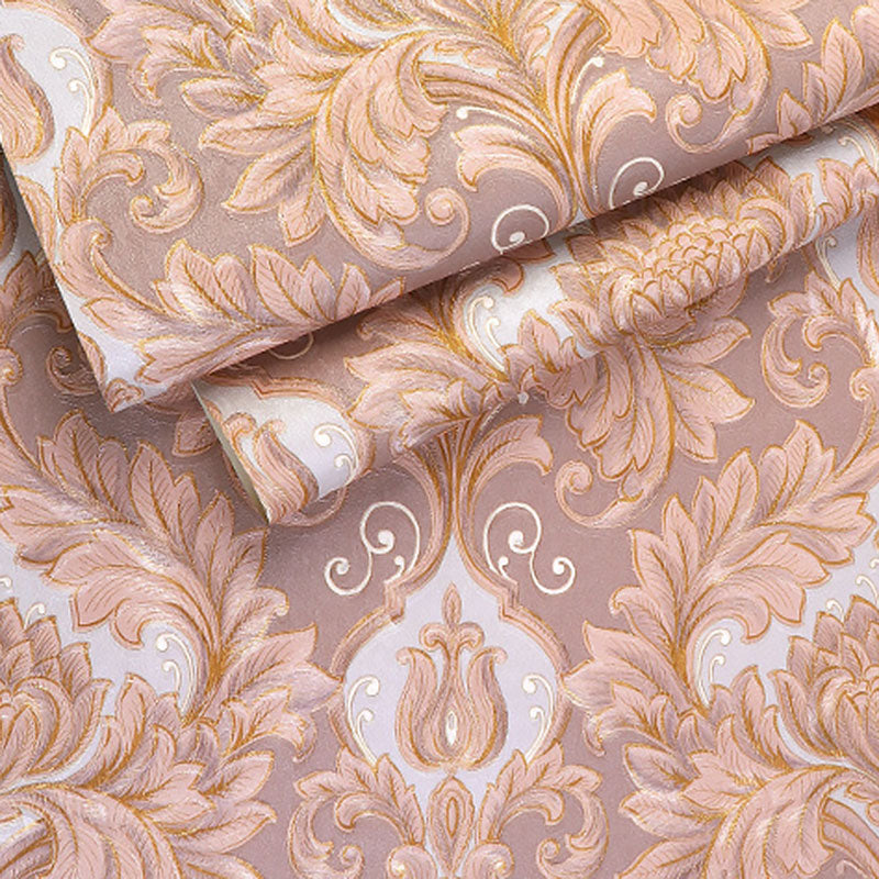 Stain-Resistant Damask Design Wallpaper 33' x 20.5