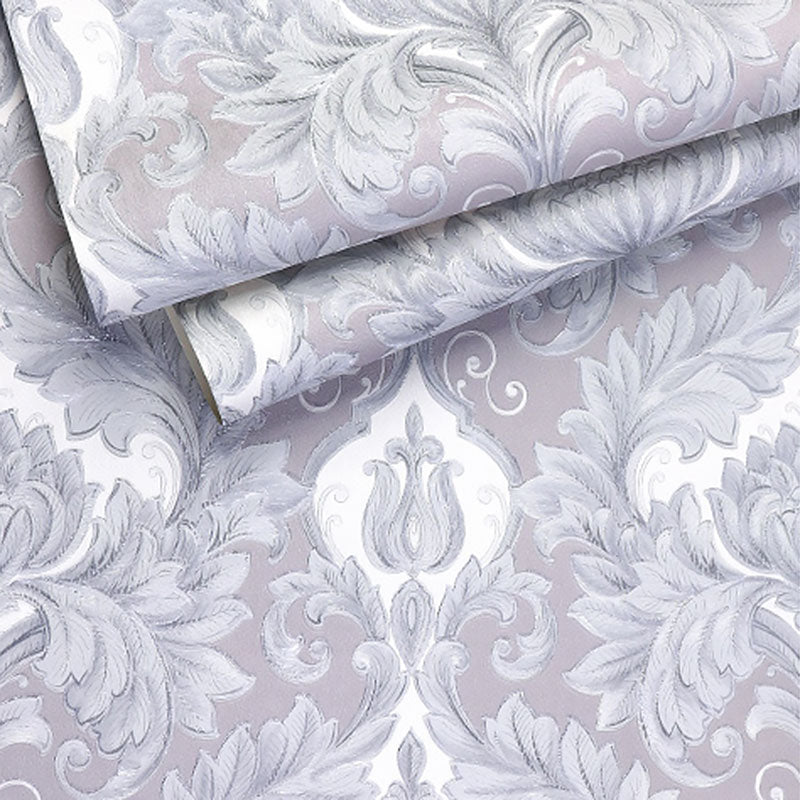 Stain-Resistant Damask Design Wallpaper 33' x 20.5