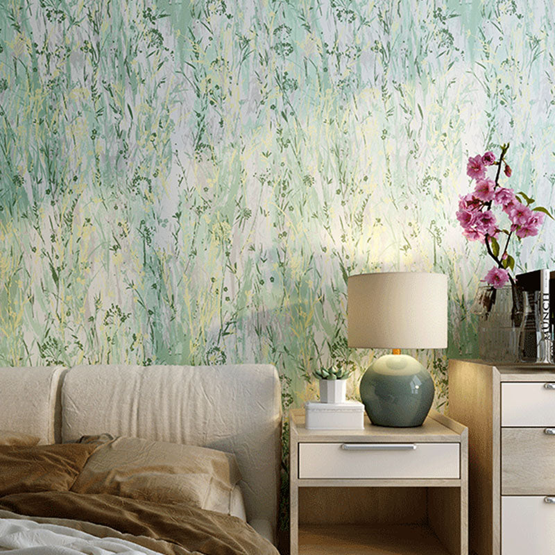 Oil Painting of Flowers Wallpaper Non-Woven Fabric Wall Covering for Living Room Decor, 20.5