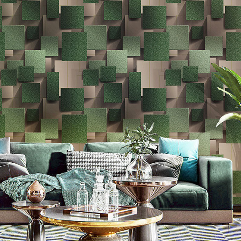 3D Print Cube Wall Covering for Meeting Room Decor Nordic Wallpaper Roll, 33' by 20.5