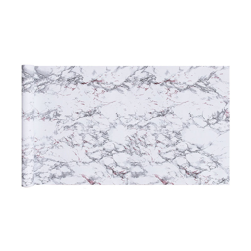 Water-Resistant Marble Effect Wallpaper Vinyl Minimalist Wall Covering for Bathroom Decor, Easy to Remove Clearhalo 'Modern wall decor' 'Modern' 'Wallpaper' Wall Decor' 986720