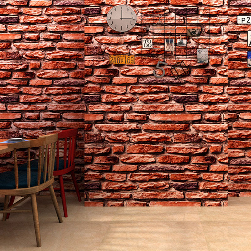 Stone Look Wallpaper Roll for Bar or Coffee Shop Non-Pasted Wall Art, 33'L x 20.5