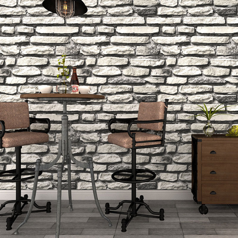 Stone Look Wallpaper Roll for Bar or Coffee Shop Non-Pasted Wall Art, 33'L x 20.5