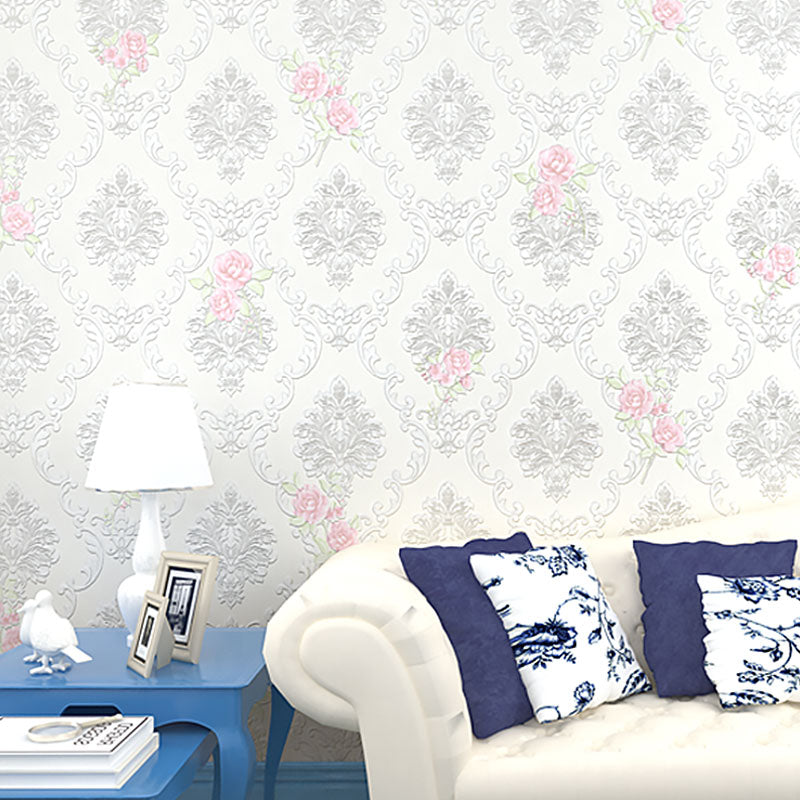 Garden Blossoms Wall Covering in Soft Color Non-Woven Material Wallpaper for Home Decor, 31' by 20.5