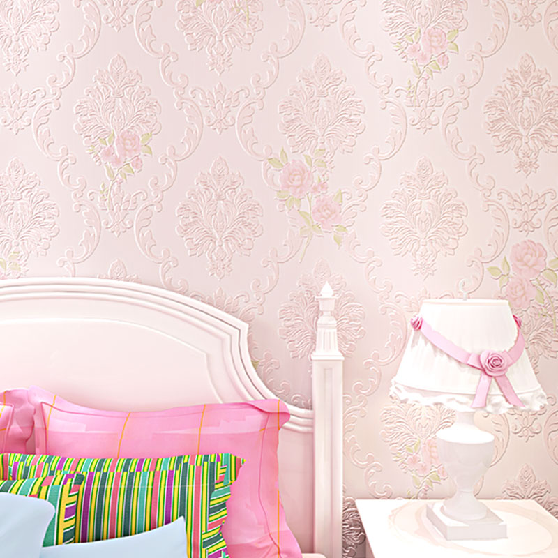 Garden Blossoms Wall Covering in Soft Color Non-Woven Material Wallpaper for Home Decor, 31' by 20.5