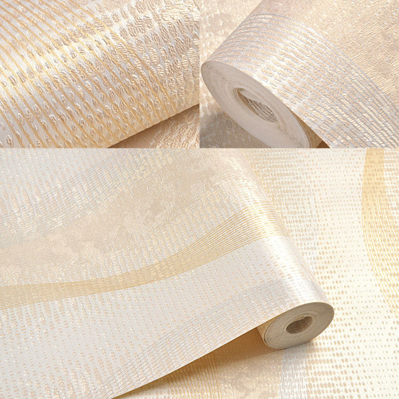 Waterproof Waving Stripes Wallpaper Roll 20.5