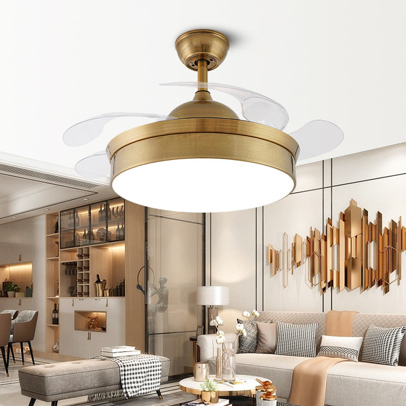 Modernism Drum Pendant Fan Lamp 48